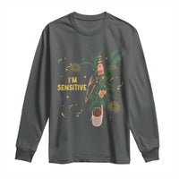 Funny Marcus The Worm New Year Long Sleeve Shirt I Am Sensitive NYE Party Firework - Wonder Print Shop
