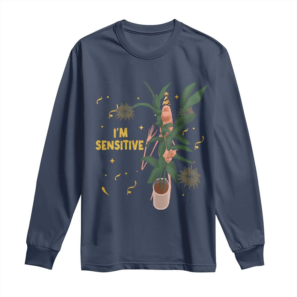 Funny Marcus The Worm New Year Long Sleeve Shirt I Am Sensitive NYE Party Firework - Wonder Print Shop