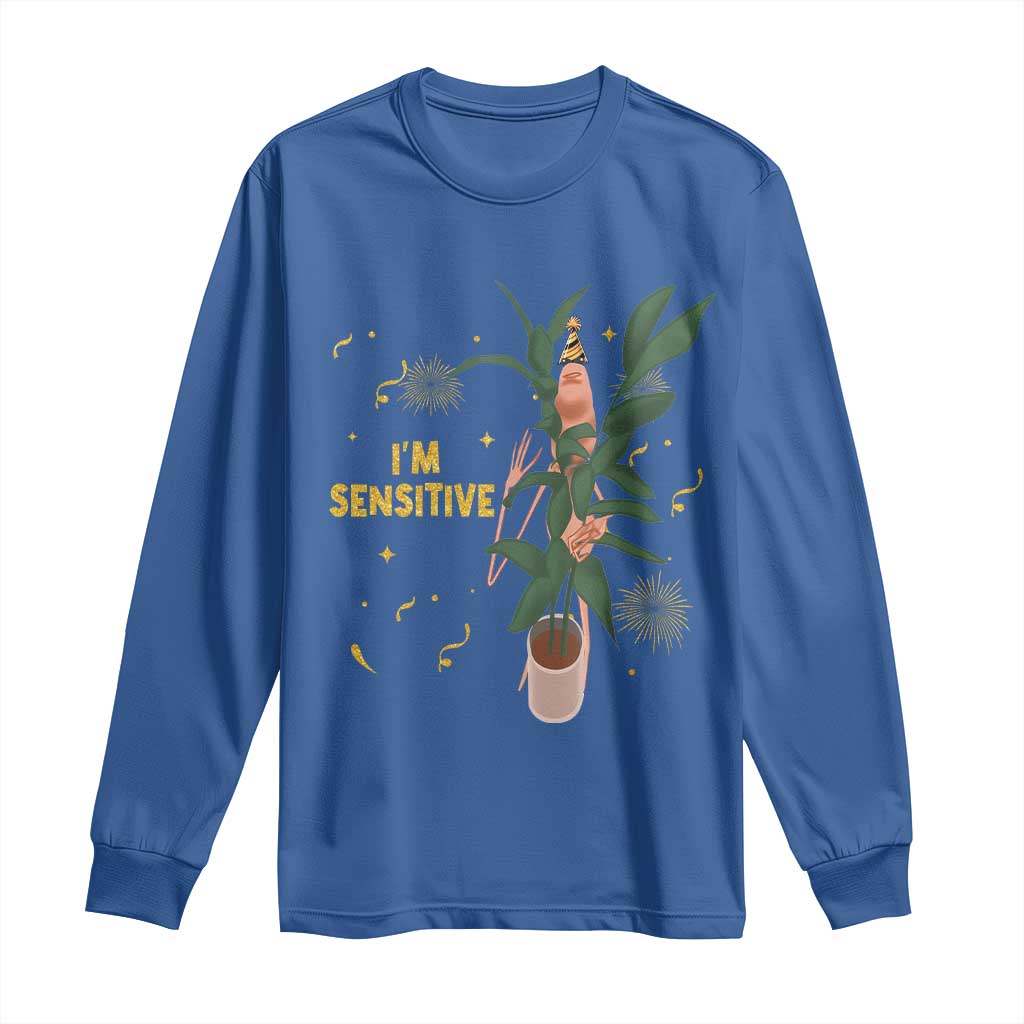 Funny Marcus The Worm New Year Long Sleeve Shirt I Am Sensitive NYE Party Firework - Wonder Print Shop