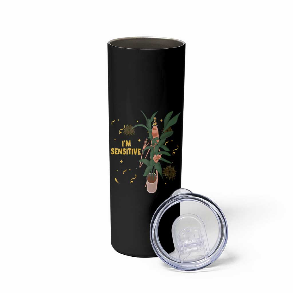 Funny Marcus The Worm New Year Skinny Tumbler I Am Sensitive NYE Party Firework - Wonder Print Shop