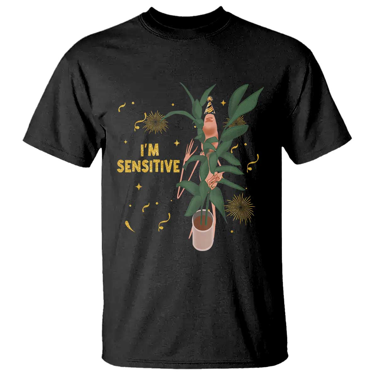 Funny Marcus The Worm New Year T Shirt I Am Sensitive NYE Party Firework - Wonder Print Shop