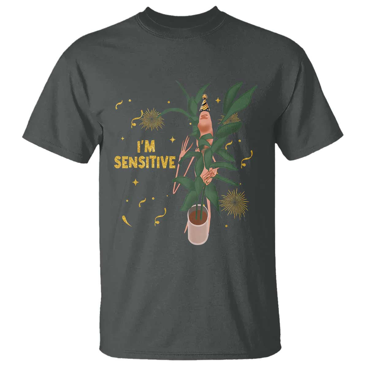 Funny Marcus The Worm New Year T Shirt I Am Sensitive NYE Party Firework - Wonder Print Shop