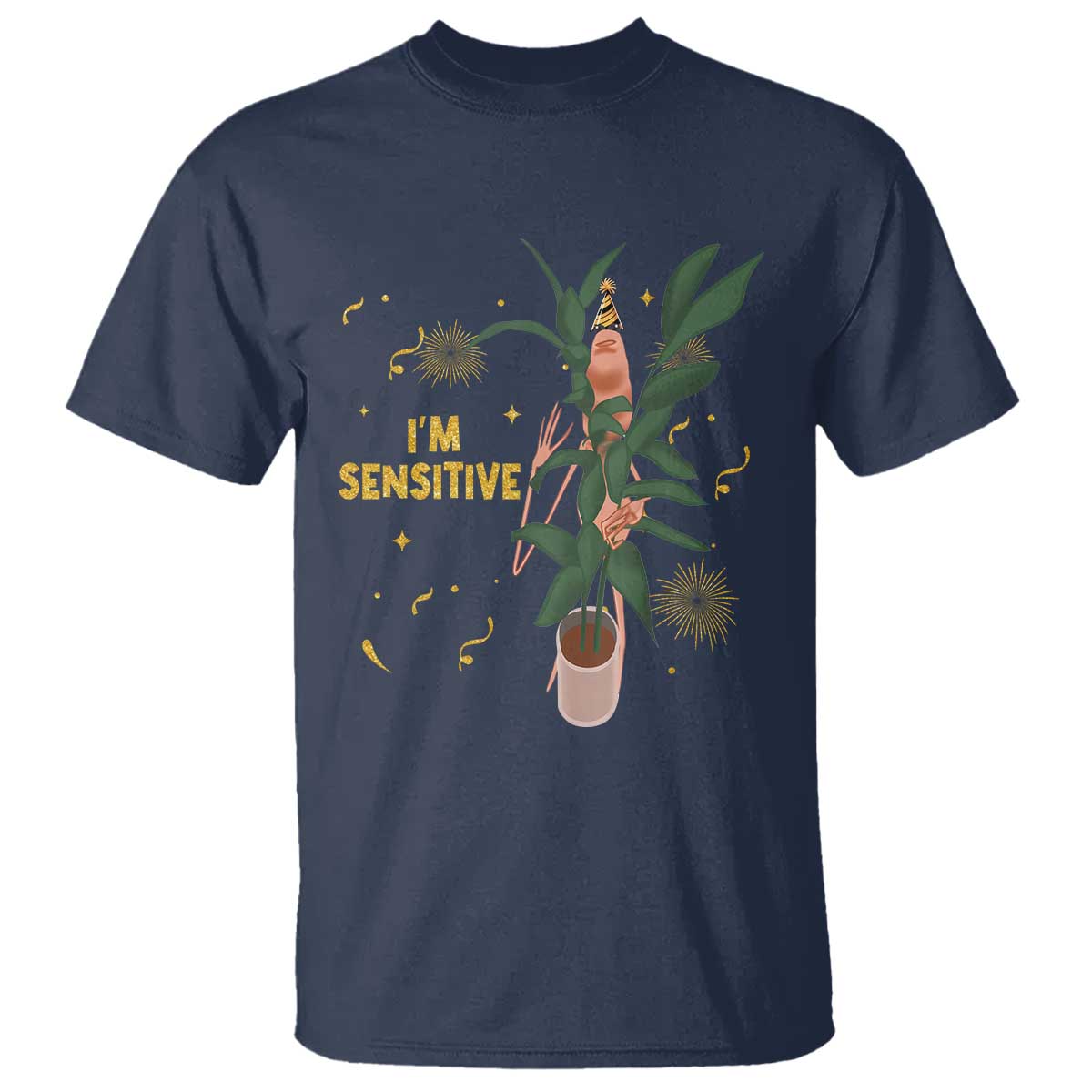 Funny Marcus The Worm New Year T Shirt I Am Sensitive NYE Party Firework - Wonder Print Shop