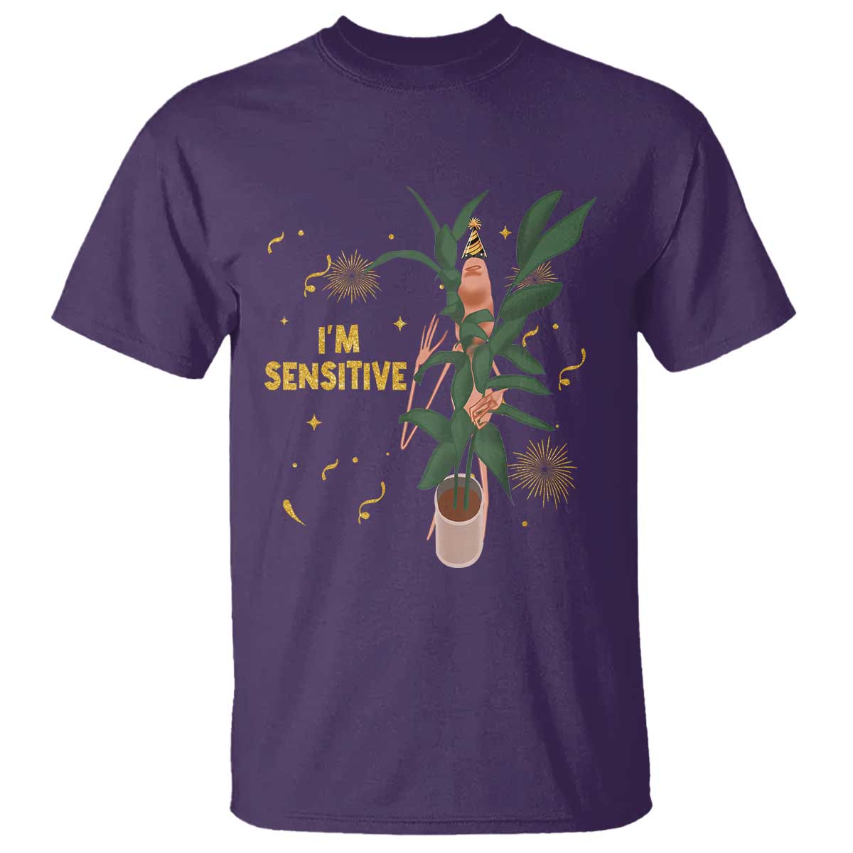 Funny Marcus The Worm New Year T Shirt I Am Sensitive NYE Party Firework - Wonder Print Shop