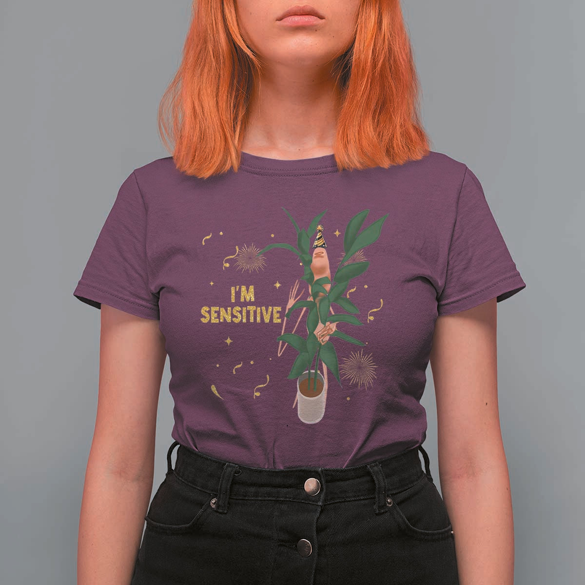 Funny Marcus The Worm New Year T Shirt For Women I Am Sensitive NYE Party Firework - Wonder Print Shop