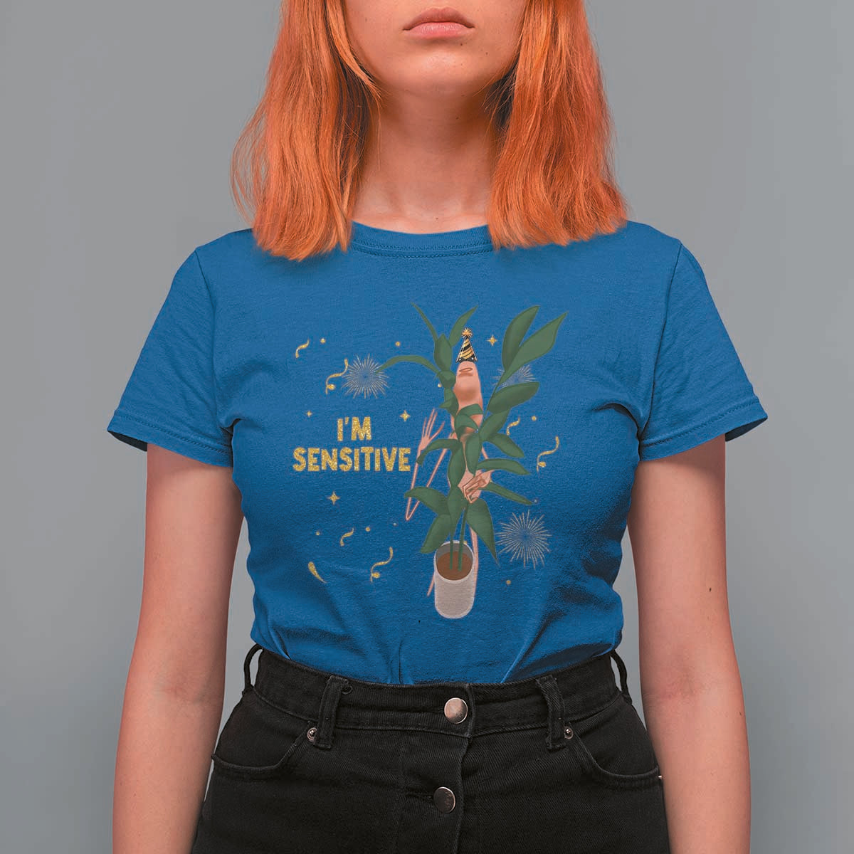 Funny Marcus The Worm New Year T Shirt For Women I Am Sensitive NYE Party Firework - Wonder Print Shop