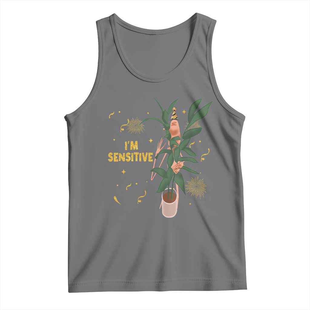 Funny Marcus The Worm New Year Tank Top I Am Sensitive NYE Party Firework - Wonder Print Shop