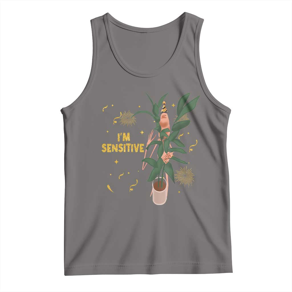 Funny Marcus The Worm New Year Tank Top I Am Sensitive NYE Party Firework - Wonder Print Shop
