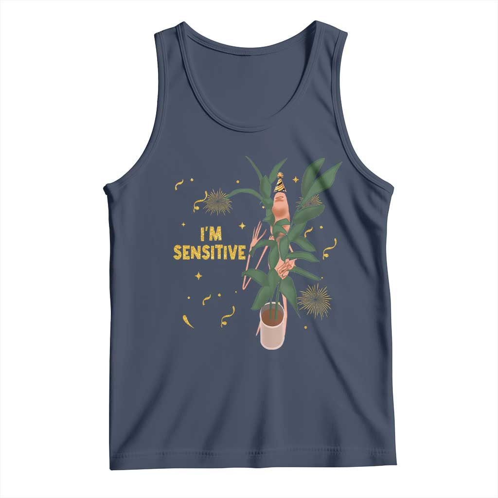 Funny Marcus The Worm New Year Tank Top I Am Sensitive NYE Party Firework - Wonder Print Shop