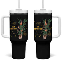 Funny Marcus The Worm New Year Tumbler With Handle I Am Sensitive NYE Party Firework - Wonder Print Shop
