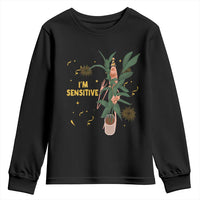 Funny Marcus The Worm New Year Youth Sweatshirt I Am Sensitive NYE Party Firework - Wonder Print Shop