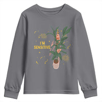 Funny Marcus The Worm New Year Youth Sweatshirt I Am Sensitive NYE Party Firework - Wonder Print Shop