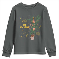 Funny Marcus The Worm New Year Youth Sweatshirt I Am Sensitive NYE Party Firework - Wonder Print Shop
