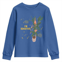 Funny Marcus The Worm New Year Youth Sweatshirt I Am Sensitive NYE Party Firework - Wonder Print Shop