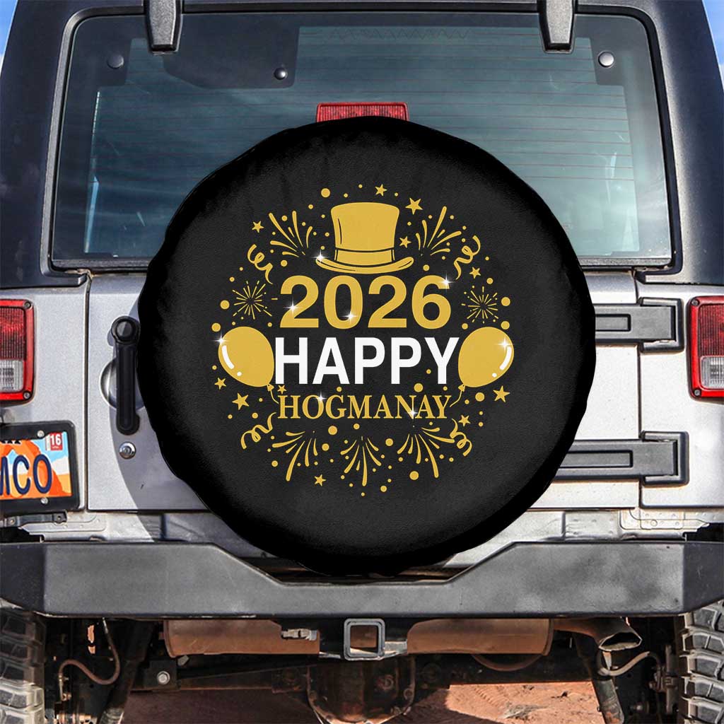 Scottish New Year 2026 Spare Tire Cover Happy Hogmanay NYE Party - Wonder Print Shop