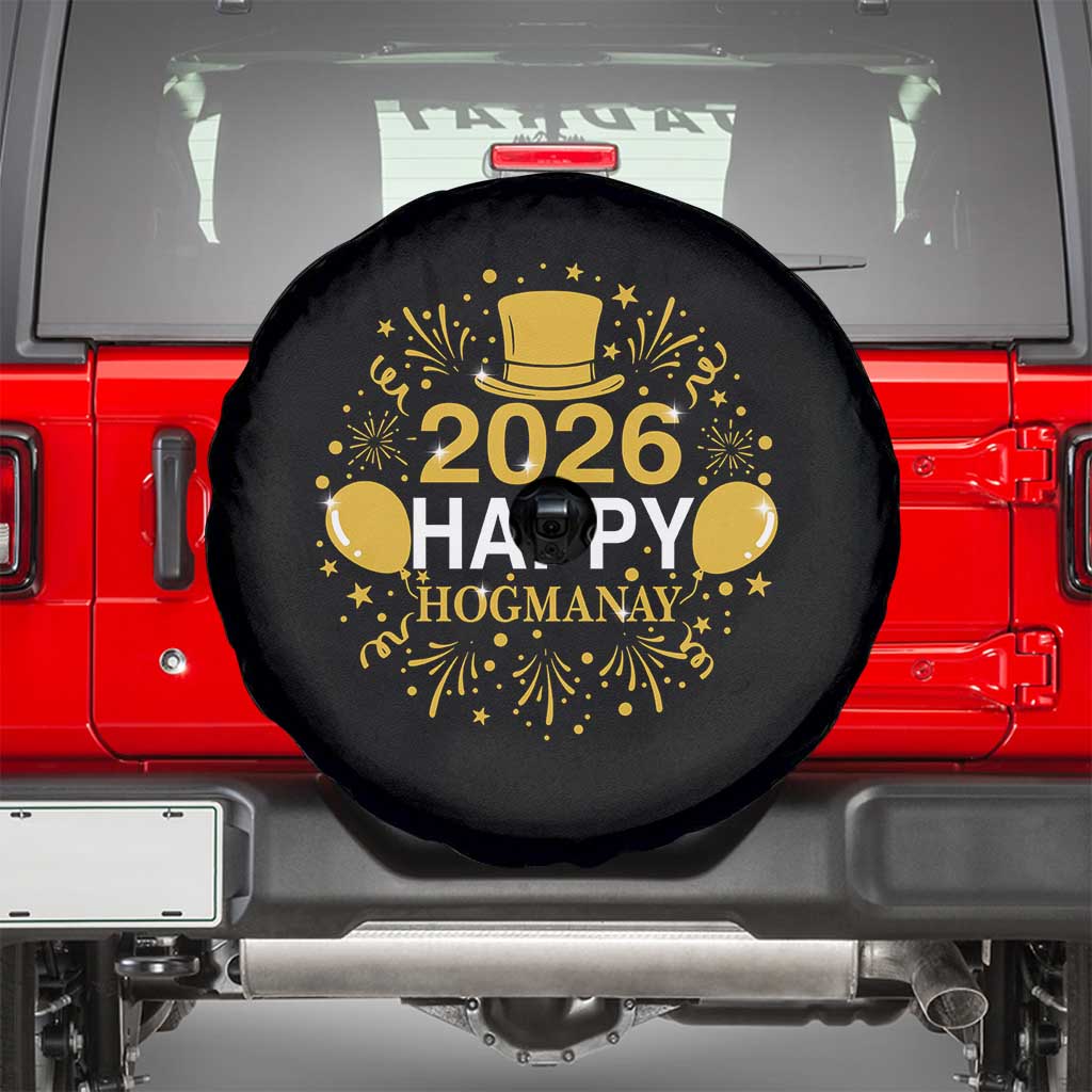Scottish New Year 2026 Spare Tire Cover Happy Hogmanay NYE Party - Wonder Print Shop