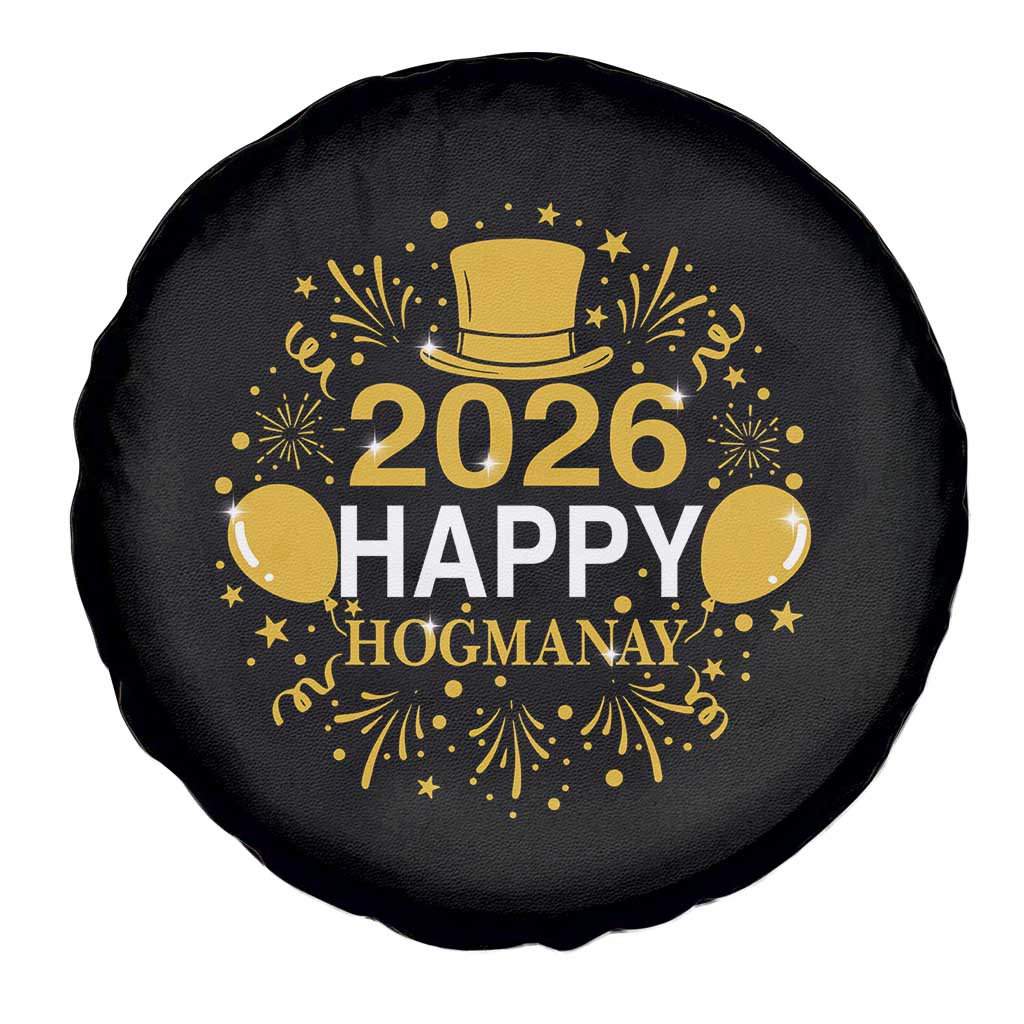Scottish New Year 2026 Spare Tire Cover Happy Hogmanay NYE Party - Wonder Print Shop