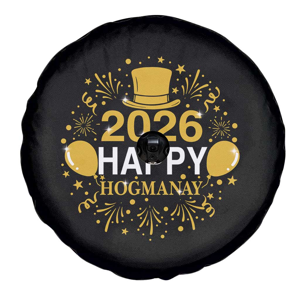 Scottish New Year 2026 Spare Tire Cover Happy Hogmanay NYE Party - Wonder Print Shop