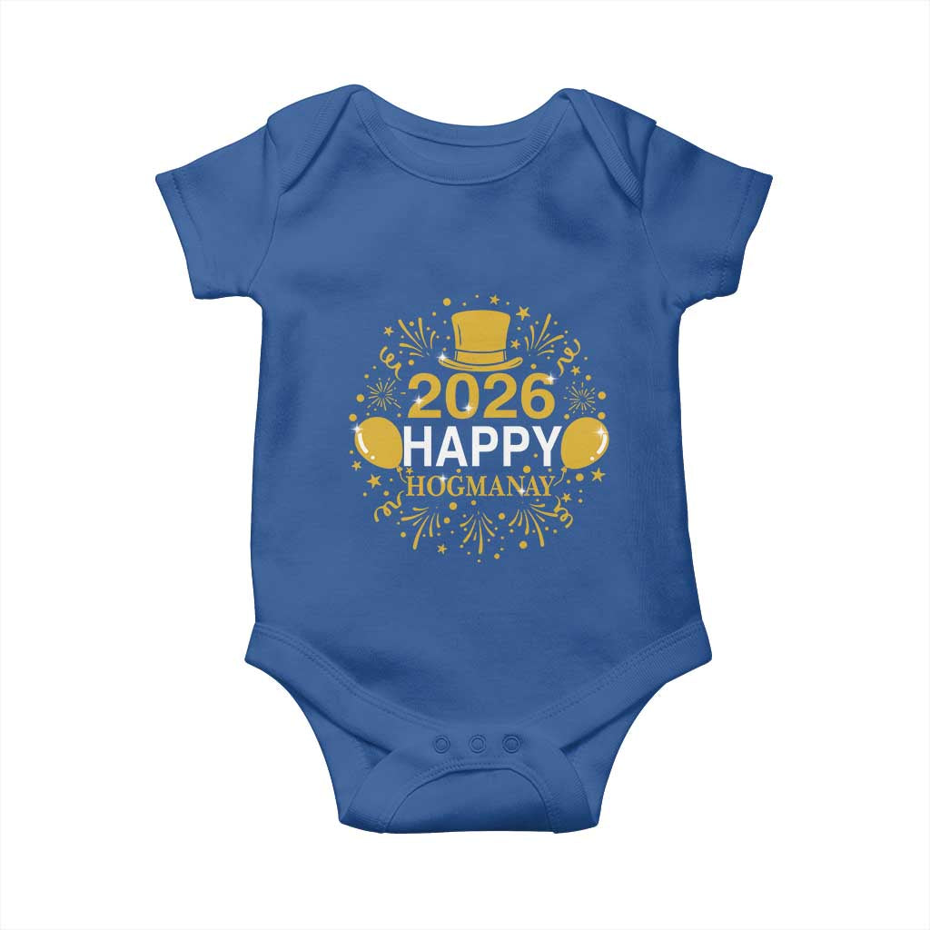 Scottish New Year 2026 Baby Onesie Happy Hogmanay NYE Party - Wonder Print Shop