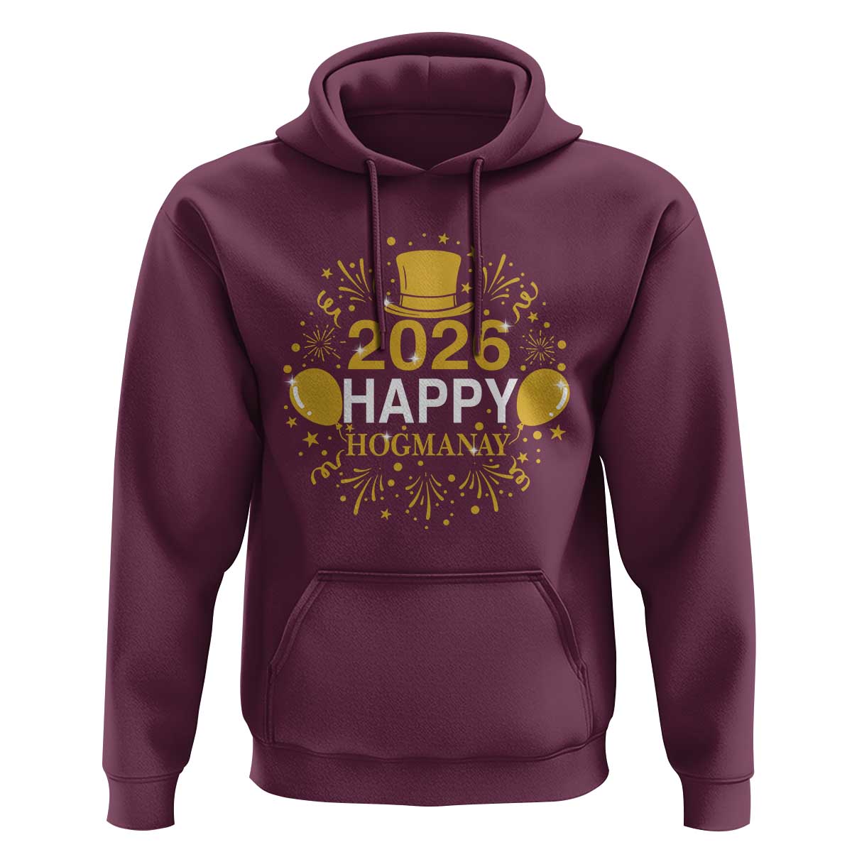 Scottish New Year 2026 Hoodie Happy Hogmanay NYE Party - Wonder Print Shop