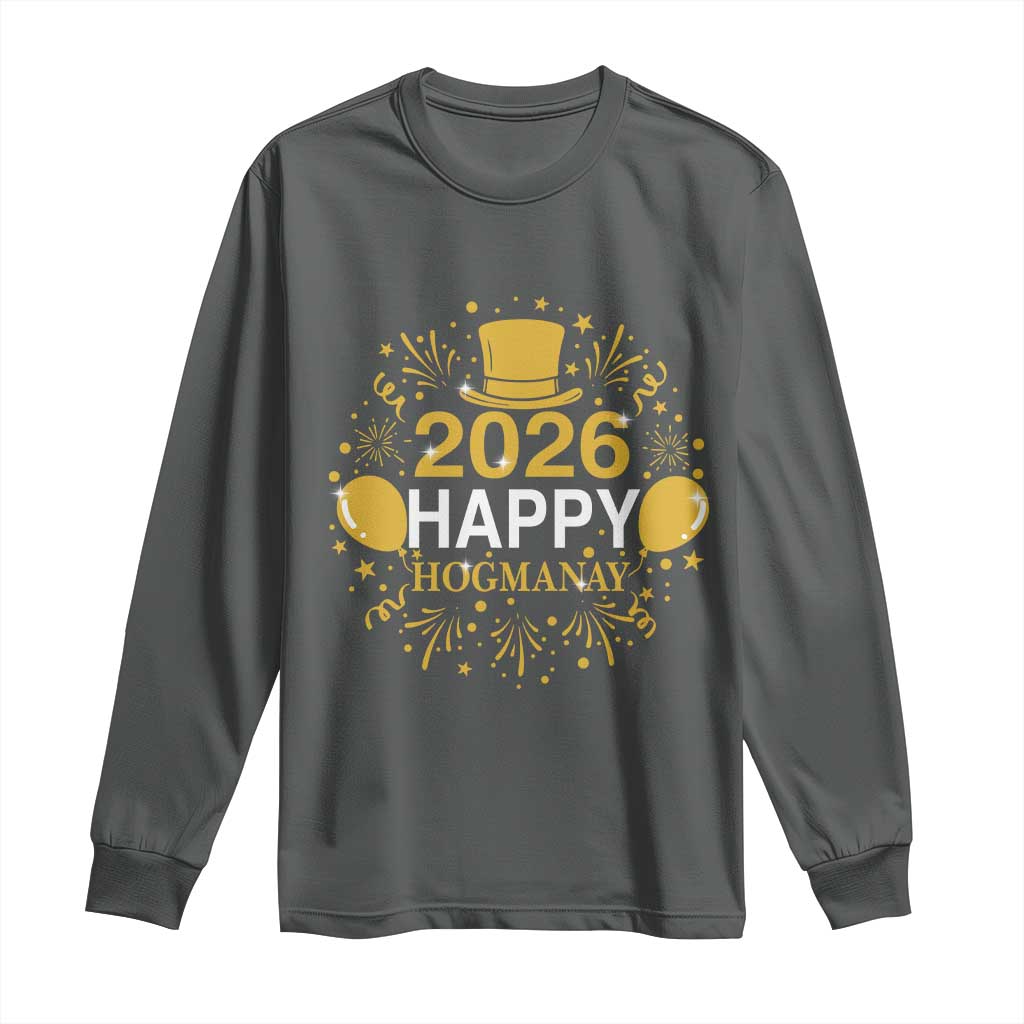 Scottish New Year 2026 Long Sleeve Shirt Happy Hogmanay NYE Party - Wonder Print Shop