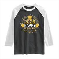 Scottish New Year 2026 Raglan Shirt Happy Hogmanay NYE Party - Wonder Print Shop