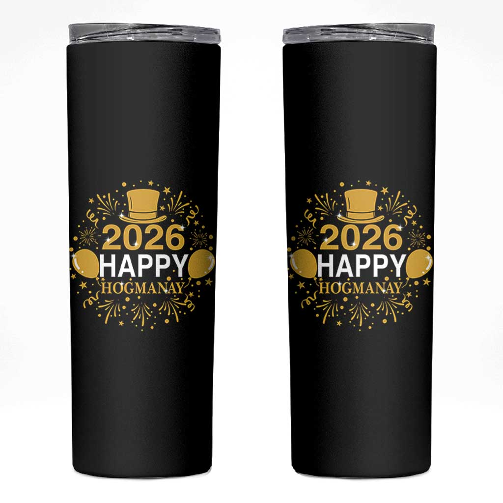 Scottish New Year 2026 Skinny Tumbler Happy Hogmanay NYE Party - Wonder Print Shop