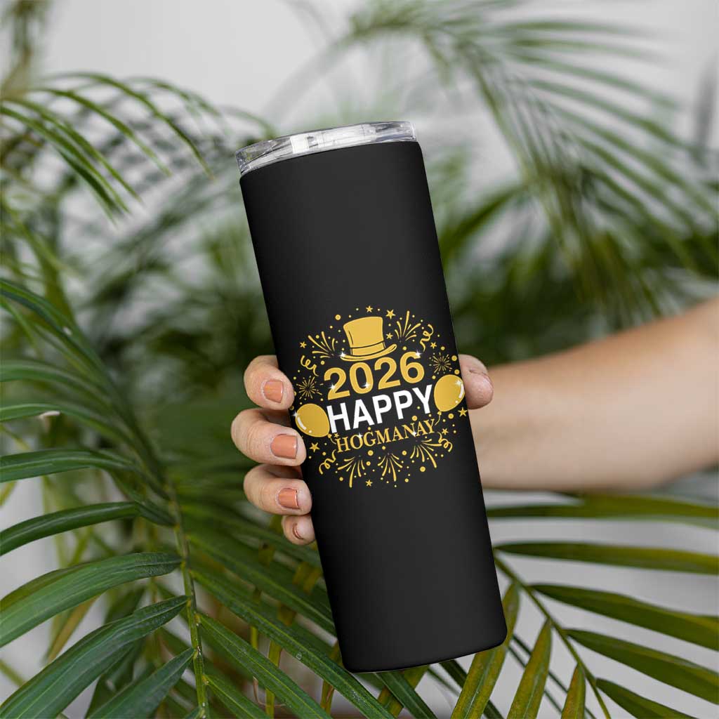 Scottish New Year 2026 Skinny Tumbler Happy Hogmanay NYE Party - Wonder Print Shop