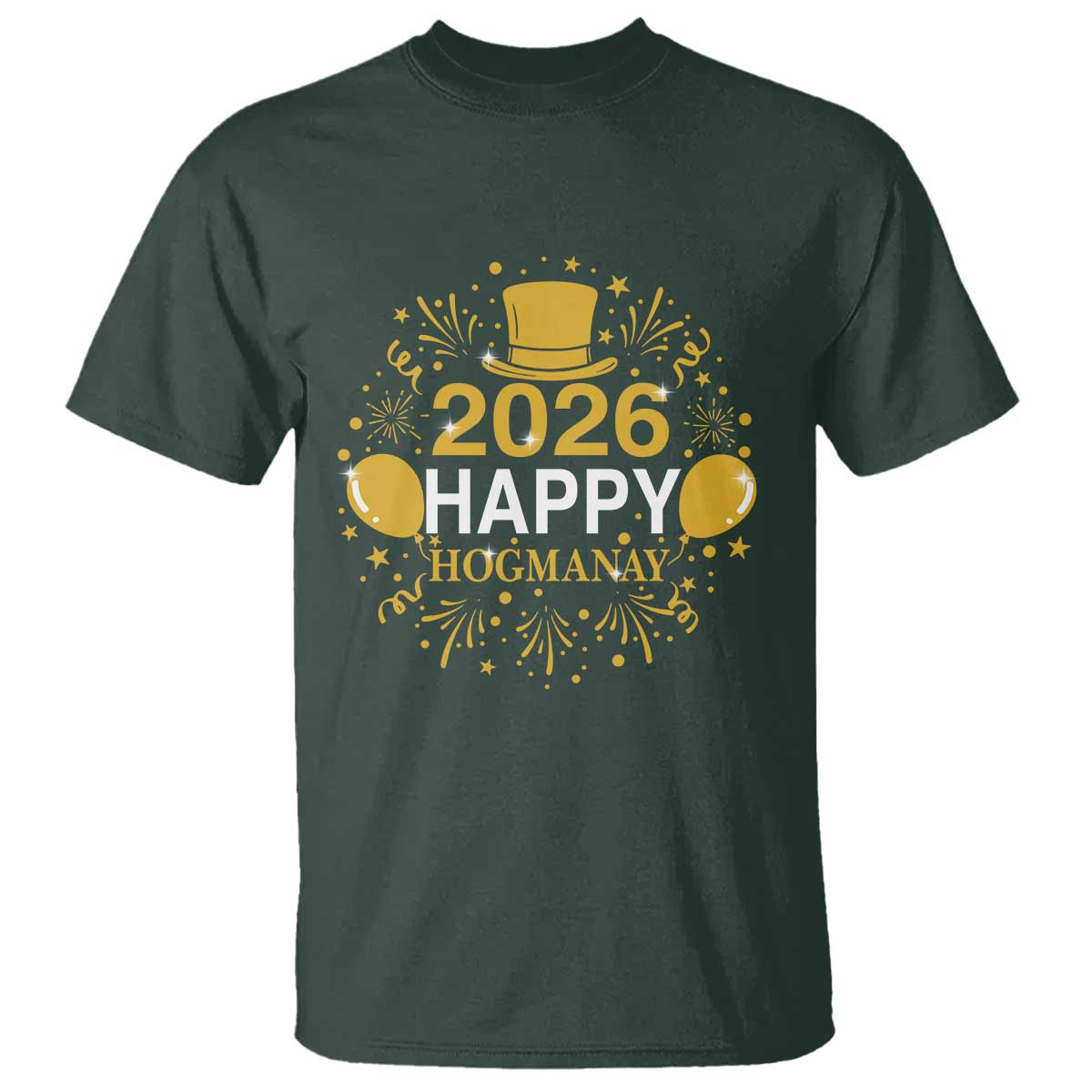 Scottish New Year 2026 T Shirt Happy Hogmanay NYE Party - Wonder Print Shop