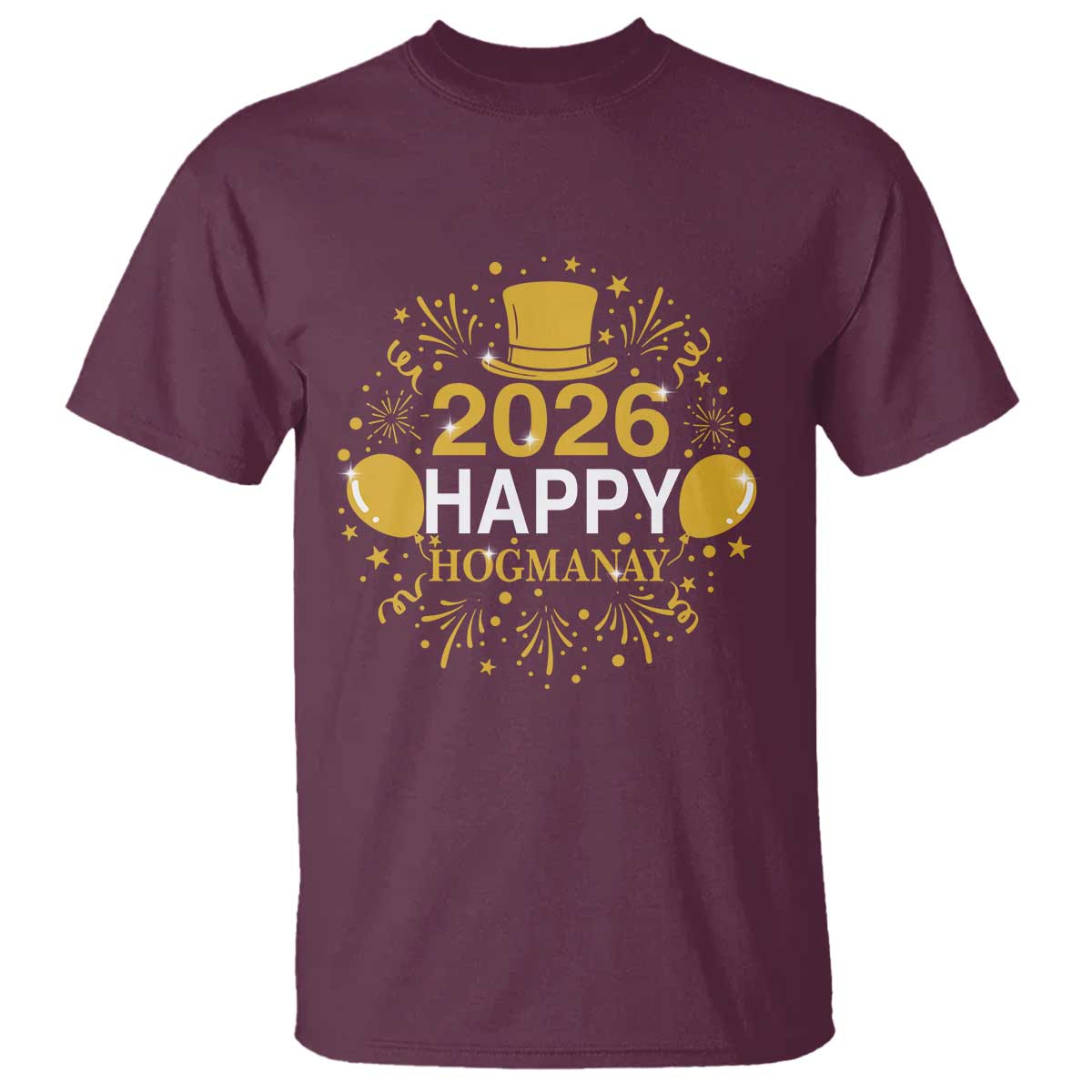 Scottish New Year 2026 T Shirt Happy Hogmanay NYE Party - Wonder Print Shop