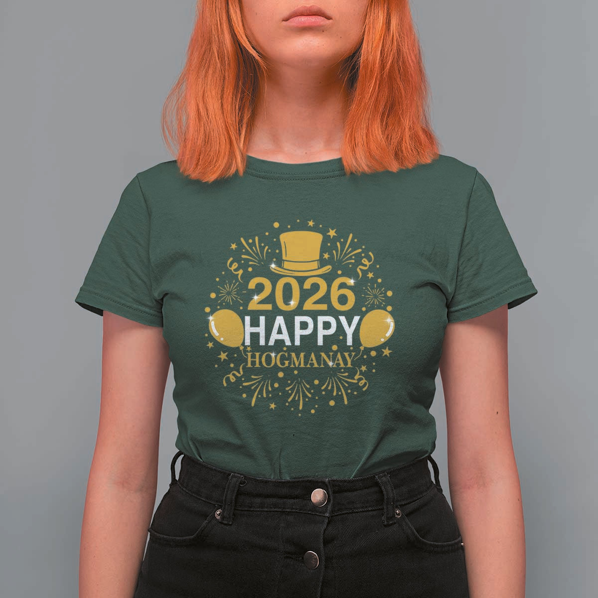 Scottish New Year 2026 T Shirt For Women Happy Hogmanay NYE Party - Wonder Print Shop