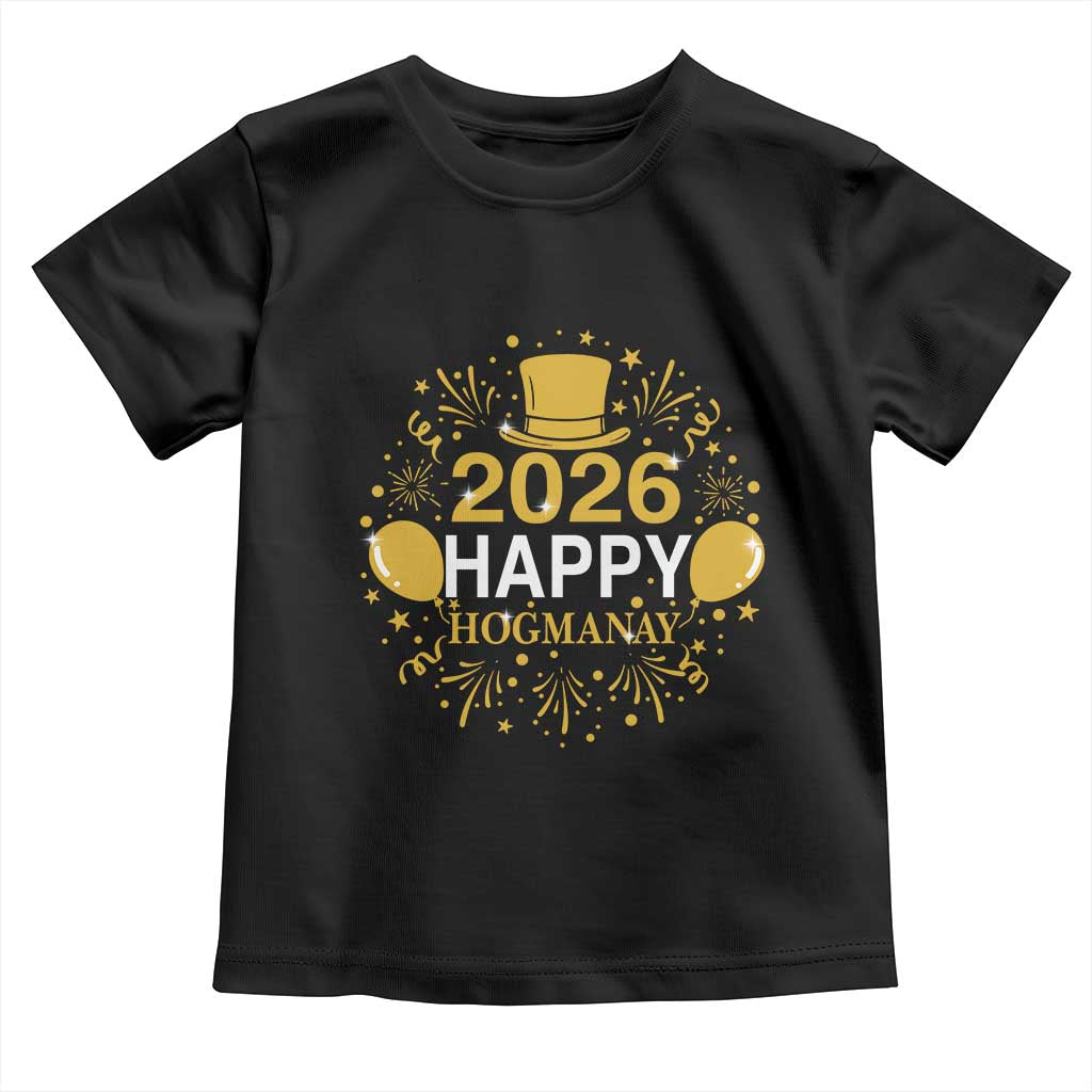 Scottish New Year 2026 Toddler T Shirt Happy Hogmanay NYE Party - Wonder Print Shop