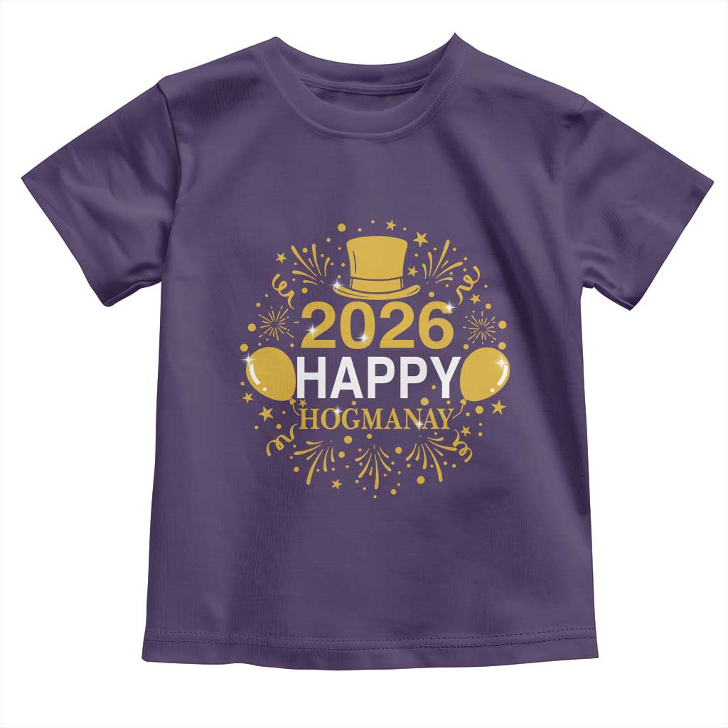 Scottish New Year 2026 Toddler T Shirt Happy Hogmanay NYE Party - Wonder Print Shop