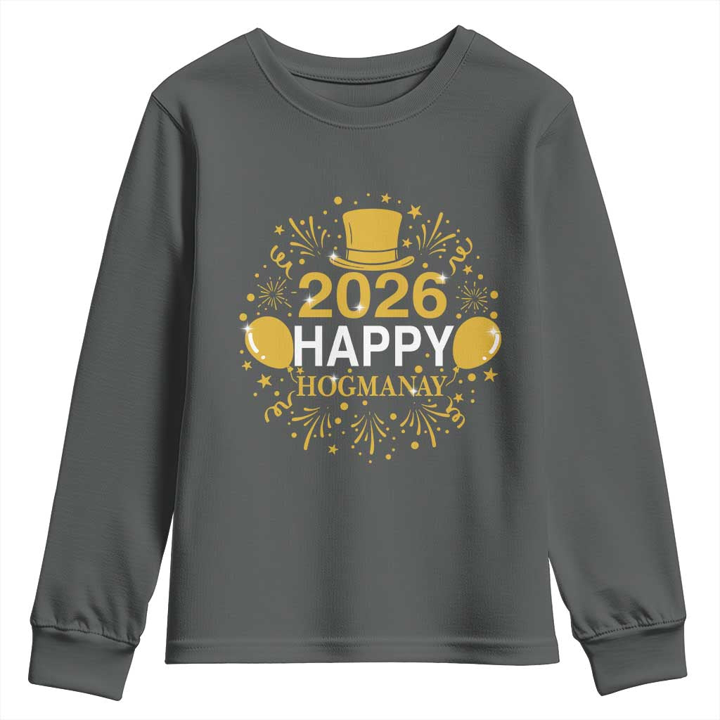 Scottish New Year 2026 Youth Sweatshirt Happy Hogmanay NYE Party - Wonder Print Shop