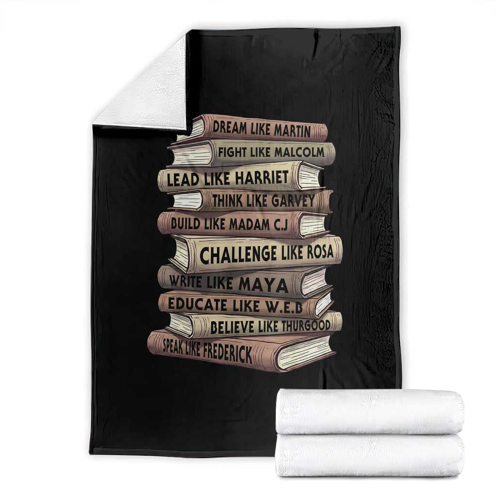 Black History Month African American Leaders Teacher Book Lover Throw Blanket