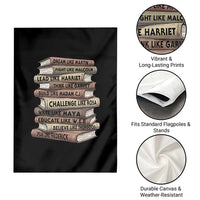 Black History Month African American Leaders Teacher Book Lover Garden Flag