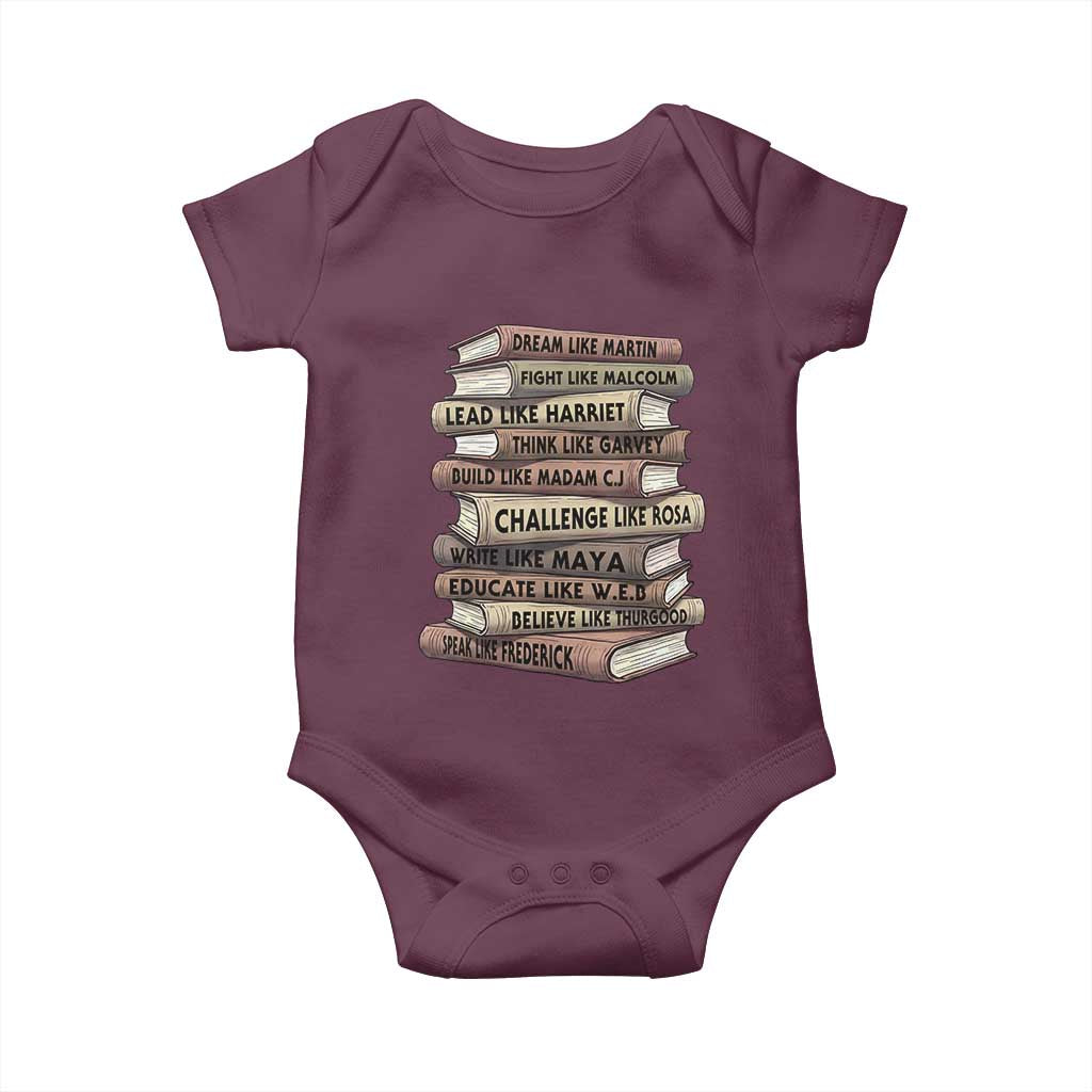 Black History Month African American Leaders Teacher Book Lover Baby Onesie
