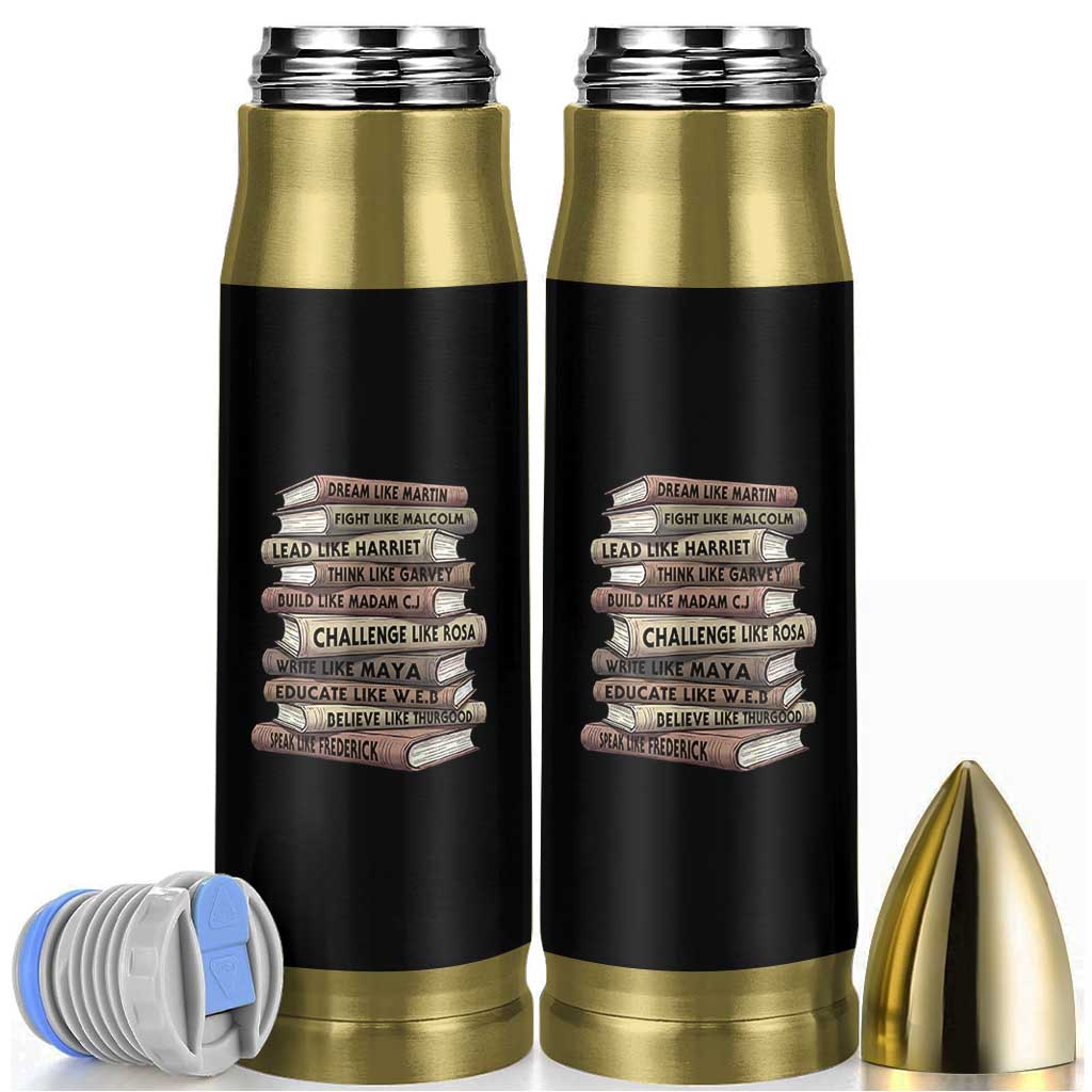 Black History Month African American Leaders Teacher Book Lover Bullet Tumbler