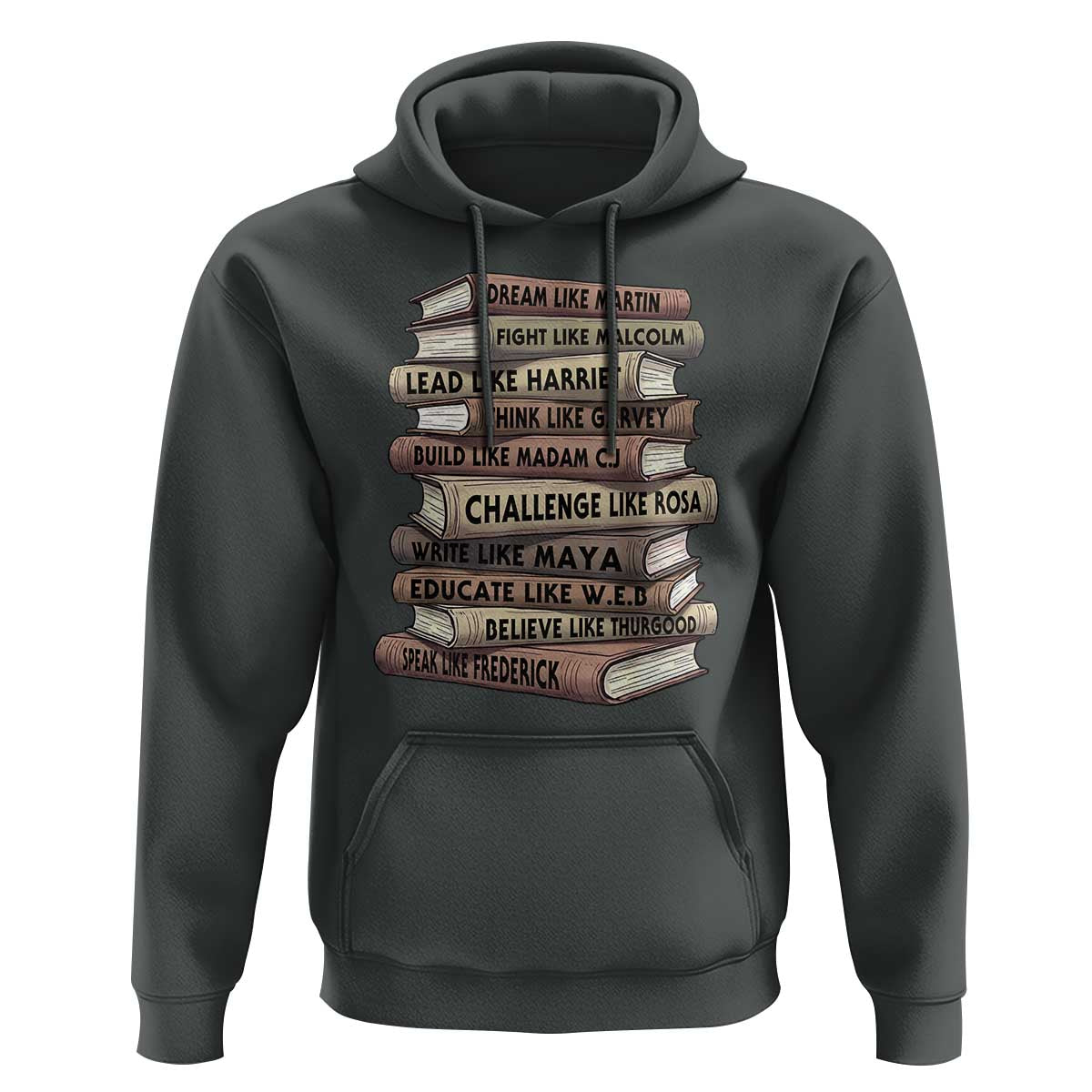Black History Month African American Leaders Teacher Book Lover Hoodie