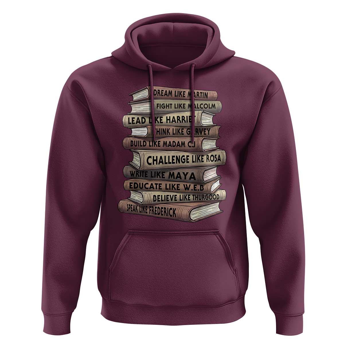 Black History Month African American Leaders Teacher Book Lover Hoodie