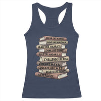 Black History Month African American Leaders Teacher Book Lover Racerback Tank Top
