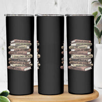 Black History Month African American Leaders Teacher Book Lover Skinny Tumbler