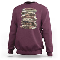 Black History Month African American Leaders Teacher Book Lover Sweatshirt