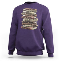 Black History Month African American Leaders Teacher Book Lover Sweatshirt