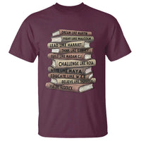 Black History Month African American Leaders Teacher Book Lover T Shirt