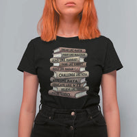 Black History Month African American Leaders Teacher Book Lover T Shirt For Women
