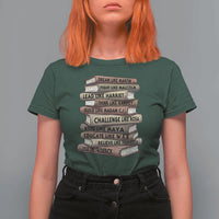 Black History Month African American Leaders Teacher Book Lover T Shirt For Women