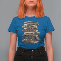 Black History Month African American Leaders Teacher Book Lover T Shirt For Women