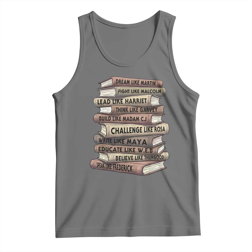 Black History Month African American Leaders Teacher Book Lover Tank Top