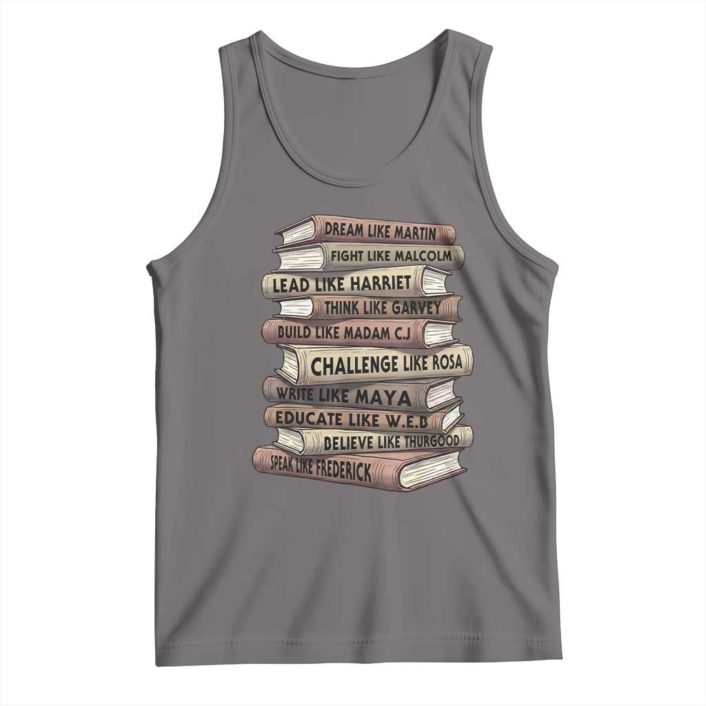 Black History Month African American Leaders Teacher Book Lover Tank Top